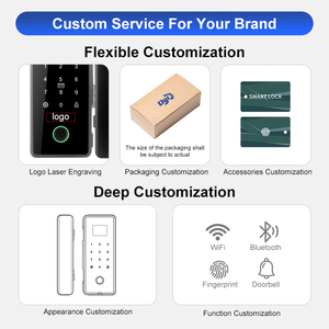 Diyu vetro porta ufficio blocco Tuya WiFi impronta digitale carta Password acrilico - Product Image 6