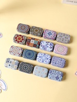 Boîte en fer blanc mini à ouverture rabattable, jetable, écologique, épaissie et scellée, pour emballage de bonbons, vide, portable, pour petits objets (lunettes, boucles d'oreilles)