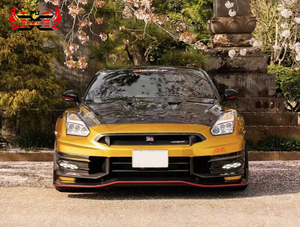 Pour <span class=keywords><strong>Nissan</strong></span> <span class=keywords><strong>GTR</strong></span> R35 mise à niveau <span class=keywords><strong>2024</strong></span> TS Style Kit de carrosserie de pare-chocs avant de voiture en Fiber de carbone sèche - Product Image 2