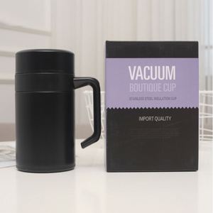 Custom High Quality Stainless Steel Vacuum Flask Business Office Coffee <b>Mug</b> With Handle and Filter Drinking Tea Cup - Product Image 6