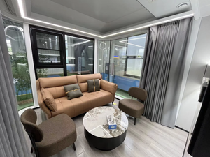 Système de contrôle intelligent Bureau d'extérieur mobile Salle d'exposition moderne portable de luxe préfabriquée Maison capsule spatiale - Product Image 3