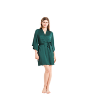 Robes de demoiselle d'honneur en satin brodé FUNG 6055, longueur genou, peignoir pour femmes, personnalisable, en stock, prêt à être expédié