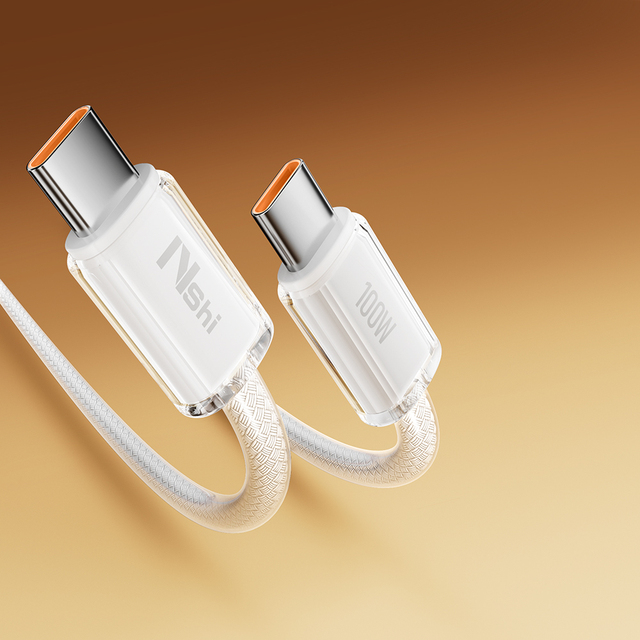 Wholesale 100W USB-C Fast Charging Data Cable E-Marker Chip Nylon Braid Type-C for IOS Android Tablet Laptop