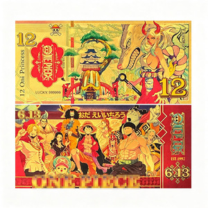 Tarjeta de Billete de Papel Metálico Dorado con Diseño de Capitán Pirata de Anime Japonés, 5 Diseños, Regalo Coleccionable - Product Image 2
