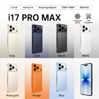 Original 17 Pro 5G 7,3 pouces 12 Go + 1 To Processeur Octa-Core Appareil Photo Arrière 108 MP Connectivité LTE Android 15.0 Double SIM + Carte TF