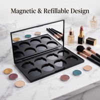 OEM-Fabrik 8-Farben-Lidschattenpalette Verpackung aus Kunststoff Langlebige & Tragbare Verpackung Leere Palette für Lidschatten