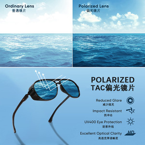 Matlrxs Gafas de sol polarizadas para hombre, montura completa ovalada, UV400, estilo piloto, P1843 - Product Image 5