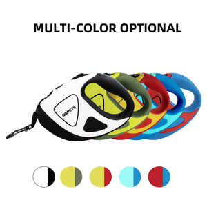 Correa de plomo retráctil grande personalizada de fábrica para perros, entrenamiento al aire libre, luz LED Flash, jogging, nailon, piel de nuevo diseño personalizada - Product Image 3