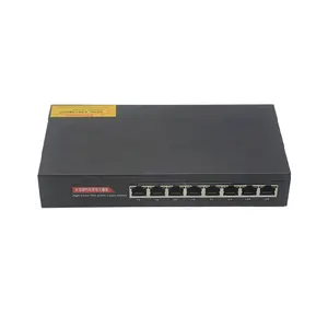 6 Port 24V Passive 10/100Mbps 2 Uplink 4 PoE Switch Special For IP Cameras Power Supply Total 108W Output PoE Switch