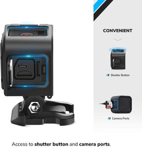 Soporte de Reemplazo para <span class=keywords><strong>GoPro</strong></span> <span class=keywords><strong>Hero</strong></span> <span class=keywords><strong>Session</strong></span> <span class=keywords><strong>5</strong></span> 4, Soporte para Casco y Barbilla, Adaptador Fácil, Accesorio de Montaje Estable para Cámara de Acción Vlog - Product Image 2