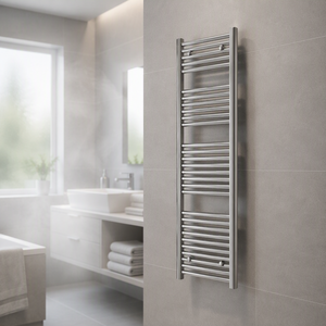 Sèche-serviettes mural vertical classique en chrome OEM pour salle de bain, <span class=keywords><strong>radiateur</strong></span> hydronique <span class=keywords><strong>central</strong></span> pour serviettes, en vente - Product Image 1