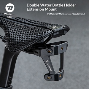 Support de bouteille d'eau pour vélo West Rider, <span class=keywords><strong>adaptateur</strong></span> de fixation de selle, support double pour porte-bouteilles, pour <span class=keywords><strong>VTT</strong></span> et vélos de <span class=keywords><strong>route</strong></span> - Product Image 3