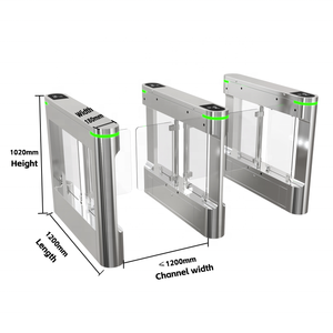 Barrière pivotante PORTEVIX à moteur sans balais, anti-pincement, durable, en acier inoxydable 304, IP54, haute sécurité pour piétons - Product Image 3