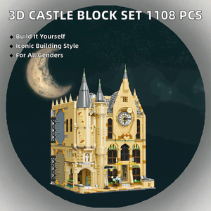 Set <span class=keywords><strong>di</strong></span> Costruzioni Torre dell'Orologio del Castello <span class=keywords><strong>di</strong></span> <span class=keywords><strong>Hogwarts</strong></span>, Ideale per Collezione e Montaggio Fai-da-Te - Product Image 2