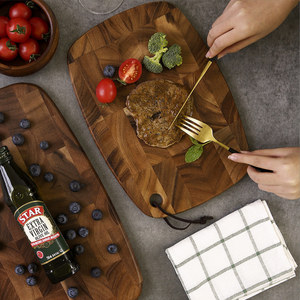 Mini Acacia Houten Kinderen's Snijplank voor Buiten, Fruit, Vlees, Keuken - Product Image 4