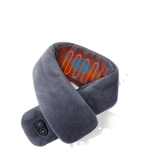 Invierno felpa <span class=keywords><strong>Rosa</strong></span> vibración negro inteligente calefacción inteligente Usb recargable cuello envoltura calentador masaje eléctrico bufanda calentada - Product Image 1