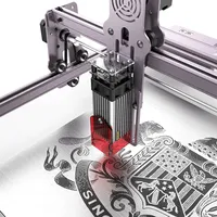 Machine de gravure au laser à diode A5 PRO 40W pour bois/MDF/contreplaqué/caoutchouc/acrylique/pierre - Conception de protection des yeux haute précision - Nouveau