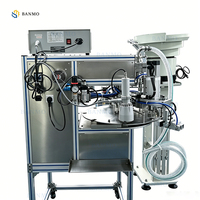 Ligne de remplissage de liquides en sachets à bec verseur rotatif simple BANMO, pompe magnétique servo 45L, contrôle tactile PLC