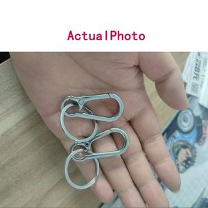 Zinc Alloy Metal <b>Keychains</b> Keyring Silver Color Key Chain Ring Clip Holder Organizer for Home Car Keys Key Finder Women Men - Product Image 5