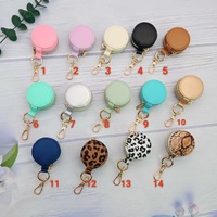 Kotak Perhiasan Kulit PU untuk Perjalanan, Organizer Gantungan Kunci, Tempat Cincin, Anting, Kalung, Kotak Perhiasan Grosir, Kotak Perhiasan Kecil Warna Hitam
