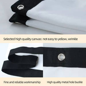 <span class=keywords><strong>Écran</strong></span> de projection portable de 60 pouces HD 16:9 <span class=keywords><strong>écran</strong></span> de Projection vidéo sans cadre <span class=keywords><strong>pliable</strong></span> fixé au mur pour les films de bureau de cinéma maison - Product Image 4