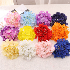 <b>Artificial</b> <b>Hydrangea</b> Flower Heads Silk High Simulation Wedding Decorations 10cm Reusable Home Props - Product Image 1