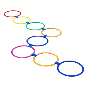 Innovador Juego de Anillos de Agilidad con Círculos de Plástico para Entrenamientos Dinámicos de Niños y Juego Interactivo - Product Image 2