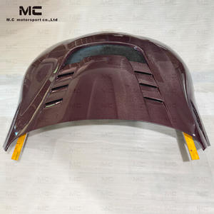 Para Toyota SUPRA A90 A91MK GR, Capó Delantero de Fibra de Carbono Roja Real, Cubierta de Motor de Fibra de Carbono, Capó Rojo de Fibra de Carbono - Product Image 4