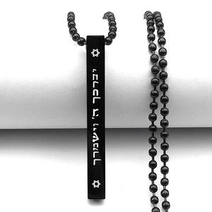 Nuevo DISEÑO <span class=keywords><strong>DE</strong></span> ACERO INOXIDABLE minimalista frase barra colgante collar al por mayor joyería <span class=keywords><strong>de</strong></span> moda personalizada collares para hombres y mujeres - Product Image 3