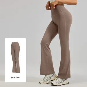 Leggings Lunghi da Donna a Vita Alta con Elastico, Traspiranti e ad Asciugatura Rapida, per <span class=keywords><strong>Sport</strong></span>, Pilates, Fitness e Yoga - Product Image 2