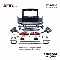 Kit de Carrocería para Cayenne 9YA, Parrilla Delantera, Faldones Laterales, Difusor Trasero, Faros LED, Estilo de Luces Traseras