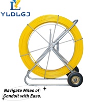 Tire-câble en fibre de verre 300m 400m, non conducteur, pour conduits et communications industrielles