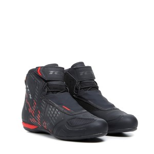 Botas de Motociclismo Tcx R04D Wp Negras y Rojas Talla 41, Zapatos de Motociclismo Impermeables - Product Image 1