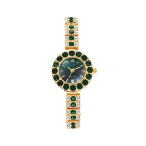 Montre pour femme, simple, élégante, rétro, sertie de diamants, haut de gamme, petite montre à quartz - Product Image 5