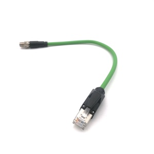 Cable Profinet bibo SVLEC, Conector Macho RJ45, Conector Blindado Verde 2*2*22AWG, Conector Impermeable para Aplicaciones de Microondas - Product Image 3