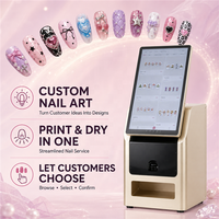 Imprimante à ongles intelligente professionnelle NA04 avec conception d'ongles personnalisée par IA, écran tactile de 15,6 pouces, appareil photo 22MP, machine d'impression et de séchage