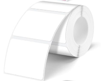 Étiquettes thermiques adhésives vierges - Autocollantes multi-usages pour le bureau/l'expédition/les supermarchés - Tailles et couleurs personnalisées - PP/PVC