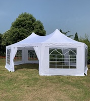 Carpa de Lujo Metálica para Bodas, Venta Directa de Fábrica, 4.5x6m, Estructura de Acero, Oxford Impermeable/Ignífuga