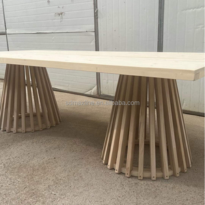 Mesa de comedor rústica de madera para restaurantes grandes de <span class=keywords><strong>estilo</strong></span> europeo moderno - Product Image 3