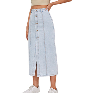 <span class=keywords><strong>Jupe</strong></span> <span class=keywords><strong>en</strong></span> <span class=keywords><strong>jean</strong></span> longue droite irrégulière fendue sur le côté délavé <span class=keywords><strong>jupe</strong></span> <span class=keywords><strong>en</strong></span> <span class=keywords><strong>jean</strong></span> de couleur unie <span class=keywords><strong>en</strong></span> gros <span class=keywords><strong>jupe</strong></span> <span class=keywords><strong>en</strong></span> <span class=keywords><strong>jean</strong></span> pour <span class=keywords><strong>femme</strong></span> - Product Image 1
