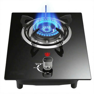 Estufa <span class=keywords><strong>de</strong></span> <span class=keywords><strong>Gas</strong></span> <span class=keywords><strong>de</strong></span> un Solo Quemador con Placa <span class=keywords><strong>de</strong></span> Vidrio Templado Negro y Perillas <span class=keywords><strong>de</strong></span> Seguridad, Cocina <span class=keywords><strong>de</strong></span> <span class=keywords><strong>Gas</strong></span> Integrada para <span class=keywords><strong>Cocinas</strong></span> <span class=keywords><strong>Modernas</strong></span> - Product Image 1