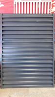 Grille de ventilation verticale moderne en alliage d'aluminium en forme de Z, écologique, pour le flux d'air mural extérieur et la protection contre les intempéries