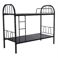 Lit superposé métallique moderne pour dortoir, lit superposé en fer pour hôtel, chambre d'hôtel, appartement, usage étudiant, lit double haut et bas