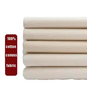 factory stock lot 100% cotton 8oz canvas fabric wholesale tent shopping bag duck canvas fabric