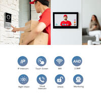 Tuya Smart Outdoor Video Door Phone WiFi Intercom IP Camera Two Way Audio Night Vision Touchscreen USB Powered Home Security