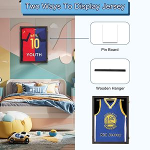 Vitrine pour maillot de sport 2026, boîte à maillot avec porte en acrylique offrant une protection UV à 98 % pour maillot de sport (noir, 1 paquet) - Product Image 3