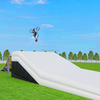 Usine trampoline parc freestyle cascadeur gymnastique Portable gonflable bmx airbag atterrissage VTT saut airbag