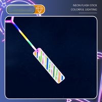 Bâtons lumineux LED pour concert, baguettes magiques clignotantes colorées néon, jouets