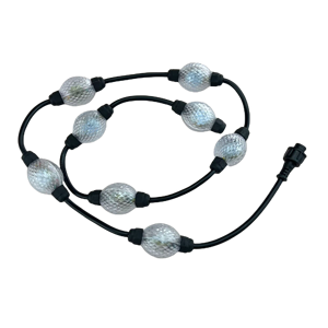 34mm 3D 조명 led 픽셀 공, DC12V;<span class=keywords><strong>WS2811</strong></span> IC;1.44W/공; RGB 풀 컬러; 링크 T 커넥터; 파인애플 볼 - Product Image 4