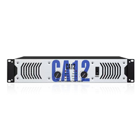 Amplificateur de puissance SONO CA12 2 canaux 1350 Watts 2U Boîtier métallique Classe H pour caisson de basses de 12 pouces Haut-parleur de fête DJ